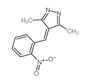 4H-Pyrazole,3,5-dimethyl-4-[(2-nitrophenyl)methylene]- Structure