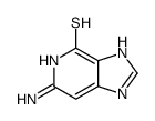 6-thio-3-deazaguanine structure