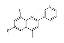 6,8-difluoro-4-methyl-2-pyridin-3-ylquinoline结构式