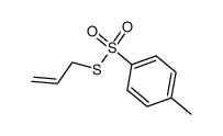 S-allyl 4-methylbenzenesulfonothioate structure