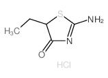 2-amino-5-ethyl-1,3-thiazol-4-one结构式