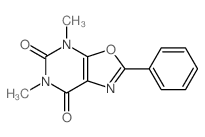 2,4-dimethyl-8-phenyl-9-oxa-2,4,7-triazabicyclo[4.3.0]nona-7,10-diene-3,5-dione结构式