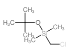 Silane,(chloromethyl)(1,1-dimethylethoxy)dimethyl- structure