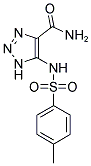 5-{[(4-METHYLPHENYL)SULFONYL]AMINO}-1H-1,2,3-TRIAZOLE-4-CARBOXAMIDE Structure