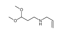 3,3-dimethoxy-N-prop-2-enylpropan-1-amine结构式