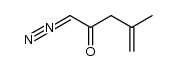 1-diazo-4-methyl-pent-4-en-2-one Structure