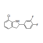7-Chloro-2-(3,4-difluorophenyl)indoline Structure