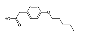 4-(Hexyloxy)phenylacetic acid结构式