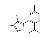 3,4-dimethyl-5-(5-methyl-2-propan-2-ylphenyl)-1,2-oxazole Structure