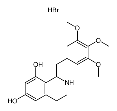 6,8-dihydroxy-1-(3,4,5-trimethoxybenzyl)-1,2,3,4-tetrahydroisoquinoline hydrobromide Structure