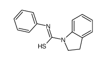 N-phenyl-2,3-dihydroindole-1-carbothioamide结构式