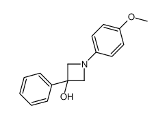 1-(4-methoxyphenyl)-3-phenylazetidin-3-ol Structure