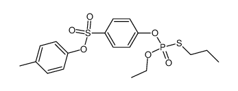 4-(Ethoxy-propylsulfanyl-phosphoryloxy)-benzenesulfonic acid p-tolyl ester Structure