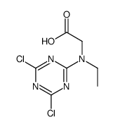 2-[(4,6-dichloro-1,3,5-triazin-2-yl)-ethylamino]acetic acid Structure