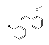 2-chloro-2'-methoxystilbene结构式