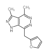 2-(2-furylmethyl)-5,7-dimethyl-3,4,8,9-tetrazabicyclo[4.3.0]nona-2,4,6,9-tetraene picture