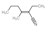 2-Hexenenitrile,2-ethyl-3-methyl-结构式