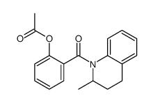 [2-(2-methyl-3,4-dihydro-2H-quinoline-1-carbonyl)phenyl] acetate Structure