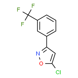 5-CHLORO-3-[3-(TRIFLUOROMETHYL)PHENYL]ISOXAZOLE结构式