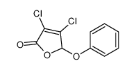 3,4-dichloro-2-phenoxy-2H-furan-5-one Structure