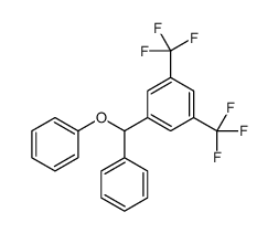 1-[phenoxy(phenyl)methyl]-3,5-bis(trifluoromethyl)benzene结构式