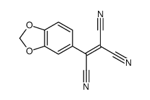 2-(1,3-benzodioxol-5-yl)ethene-1,1,2-tricarbonitrile structure