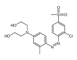 2,2'-[[4-[[2-chloro-4-(methylsulphonyl)phenyl]azo]-3-methylphenyl]imino]bisethanol picture