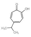 2-Hydroxy-5-isopropyl-2,4,6-cycloheptatriene-1-one Structure