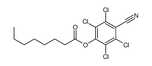 (2,3,5,6-tetrachloro-4-cyanophenyl) octanoate结构式