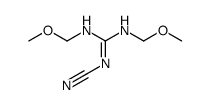 N-cyano-N',N''-bis(methoxymethyl)guanidine结构式