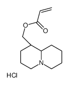 [(1R,9aR)-2,3,4,6,7,8,9,9a-octahydro-1H-quinolizin-1-yl]methyl prop-2-enoate,hydrochloride结构式