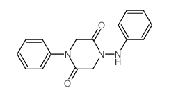 1-anilino-4-phenyl-piperazine-2,5-dione Structure