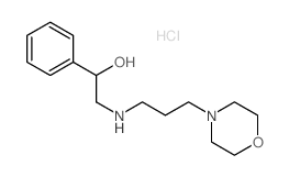 Benzenemethanol, a-[[[3-(4-morpholinyl)propyl]amino]methyl]-,hydrochloride (1:2)结构式