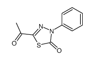 5-acetyl-3-phenyl-1,3,4-thiadiazol-2-one Structure