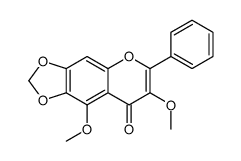 7,9-dimethoxy-6-phenyl-[1,3]dioxolo[4,5-g]chromen-8-one结构式