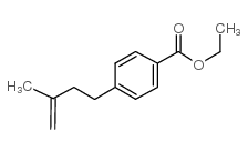 4-(4-CARBOETHOXYPHENYL)-2-METHYL-1-BUTENE结构式