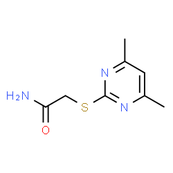 2-(4,6-dimethylpyrimidin-2-yl)sulfanylacetamide structure