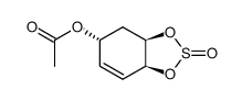 (3aR,5R,7aS)-2-oxido-3a,4,5,7a-tetrahydrobenzo[d][1,3,2]dioxathiol-5-yl acetate structure