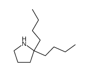 2,2-di-n-butylpyrrolidine Structure