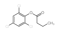 Butanoic acid,2,4,6-trichlorophenyl ester Structure