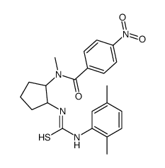 N-[2-[(2,5-dimethylphenyl)carbamothioylamino]cyclopentyl]-N-methyl-4-nitrobenzamide结构式