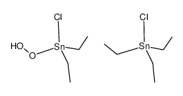 chlorodiethyl(hydroperoxy)stannane compound with chlorotriethylstannane (1:1)结构式