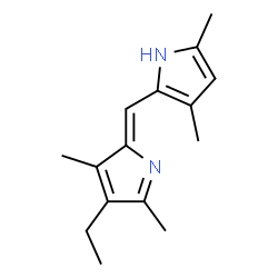 Pyrrole, 2-[(4-ethyl-3,5-dimethyl-2H-pyrrol-2-ylidene)methyl]-3,5-dimethyl- (8CI) Structure