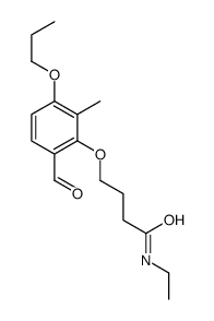 N-ethyl-4-(6-formyl-2-methyl-3-propoxyphenoxy)butanamide结构式