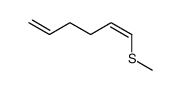 (Z)-1-Methylthio-1,5-hexadiene Structure