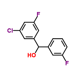 3-CHLORO-3',5'-DIFLUOROBENZHYDROL结构式