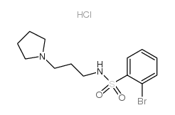 2-BROMO-N-(3-PYRROLIDIN-1-YL-PROPYL)-BENZENESULFONAMIDE HYDROCHLORIDE结构式