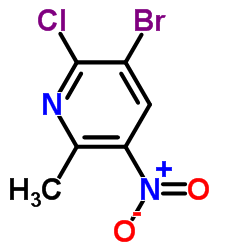 3-Bromo-2-chloro-5-nitro-6-picoline Structure