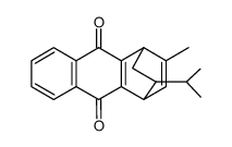 2-isopropyl-11-methyl-1,2,3,4-tetrahydro-1,4-etheno-anthracene-9,10-dione结构式