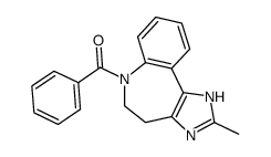 6-benzoyl-2-methyl-1,4,5,6-tetrahydro-1,3,6-triaza-benzo[e]azulene Structure